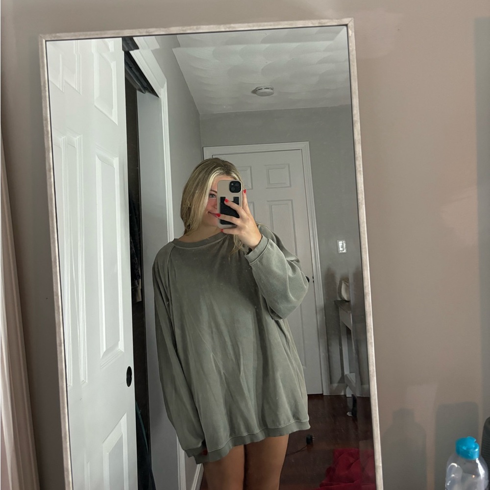AERIE Velour Crew Neck